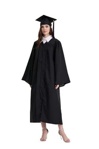 Unisex Matte Graduation Cap and Gown 2025 Tassel Set for High School &College... - Picture 1 of 8