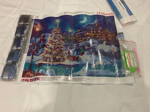 5D DIY Diamond Art Painting, Embroidery Kit Craft Xmas Village Outing - Picture 1 of 2