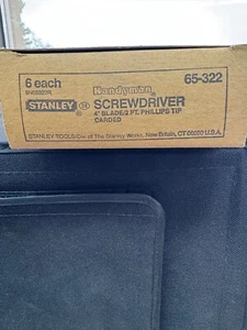 Vintage Stanley 65-322 USA 2 PT Phillips Screwdriver 6-PACKS. NEW in box - Picture 1 of 3