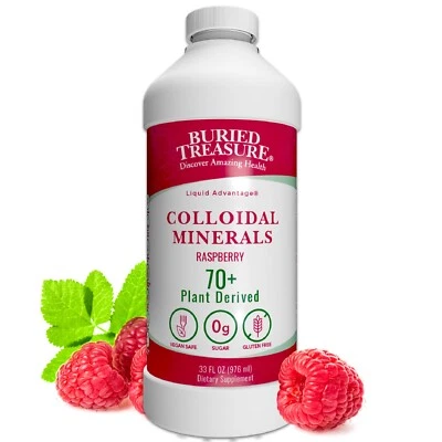 Buried Treasure Colloidal Mineral Complex - 32oz, Natural Raspberry Flavor - Image 1 of 4