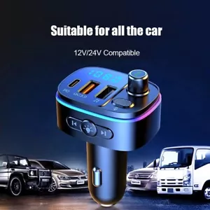 Universal Handsfre FM Transmitter Wireless Bluetooth Car Kit MP3 Adapter Charger - Bild 1 von 17