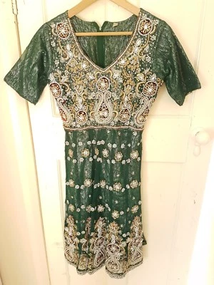 Vintage Sequin Dress. Beautiful. RARE. Size 12 - Image 1 of 4
