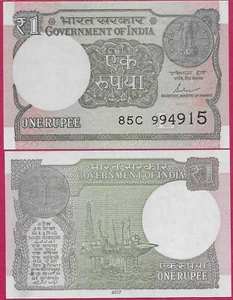 INDIA 1 RUPEE 2017 UNC L,OFFSHORE OIL DRILLING PLATFORM AND REVERSE OF COIN WITH - Picture 1 of 1