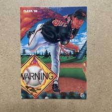 1995 Fleer Pro-Visions Mike Mussina Illustration Baltimore Orioles #1 Of 6