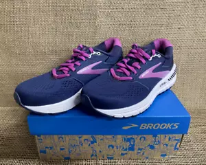 NIB Brooks 1203151B/1D/2E491 Women's Ariel '20 Peacoat/Viola/White Athletic Shoe - Picture 1 of 5