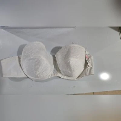 Sujetador sin tirantes 36DDD blanco creaciones carnaval MUJER NUEVO CON ETIQUETAS Foto 1 de 4