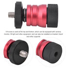 (Red) Quick Release Plate Ballhead Mount For Camera Monitor Sturdy And