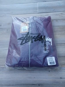 Stussy World Tour Zip Up Hoodie Purple Grape Gr. XXL NEU - Bild 1 von 4