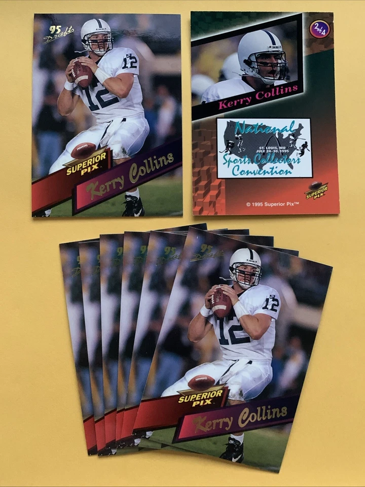 Kerry Collins RC rookie card, 1995 Superior Pix Promos National Convention #2 - Image 1 of 1
