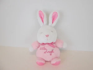 Carters Child Of Mine Little Angel Bunny Plush 5" Pink White Wing Lovey - Picture 1 of 8