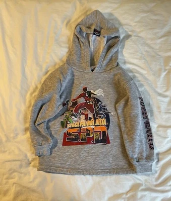Power Rangers S.P.D. vintage masculino 4T Moletom com capuz cinza  - Imagem 1 de 4