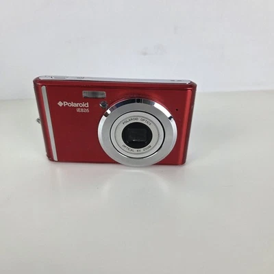 POLAROID iE826 18MP DIGITAL CAMERA - Untested No Battery Red  - Image 1 of 4