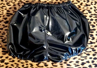 Lackshorts Lackwindelhöschen Schloß Ouvert Vinylpanty Diaperpanty with Lock - Bild 1 von 4