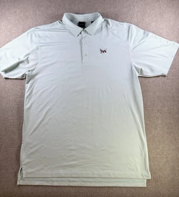 Camisa Polo de Golf Dunning Buckhaven Rendimiento Rayas Ventiladas XXL Verde Como Nueva Foto 1 de 4
