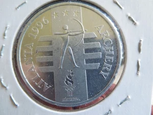 EG 1996 OLYMPICS ATLANTA GA US TEAM ARCHERY CHALLENGE COIN GENERAL MILLS SPONSOR - Picture 1 of 5