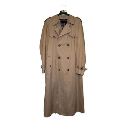 Christian Dior Monsieur Paris NY Trench Coat Mens 42L Belted Wool Liner Vintage - Image 1 of 4