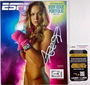 UFC Ronda Rousey Signed ESPN The Body Issue Portfolio Magazine Autograph JSA COA - Picture 1 of 2