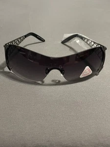 Occhiali da sole nuovi con etichette generici unisex design Italia bordo canna di fucile nero sfumato scudo - Foto 1 di 6