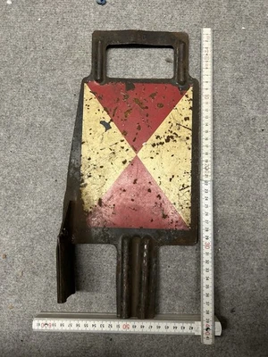 DB Bundesbahn Zugschlussscheibe Zg2 mit Winkel - Bild 1 von 2