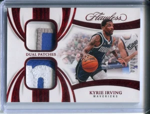 2024-25 FLAWLESS KYRIE IRVING GAME USED DUAL PATCHES RUBY #02/10 - Picture 1 of 2