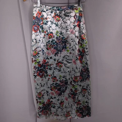 Falda Maeve Anthropologie Mujer 00 2XS Terciopelo Floral Lápiz Midi Floral Burnout Foto 1 de 4