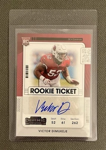 2021 Panini Contenders - Rookie Ticket Victor Dimukeje #242 (AU, RC) - Bild 1 von 2
