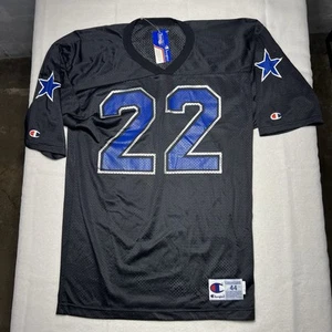 VTG NWT NOS Champion Dallas Cowboys Jersey Emmitt Smith Size 44 #22 Black - Picture 1 of 5