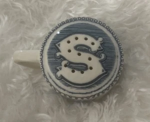 Caballo y carro salero azul vintage Royal China Currier & Ives - Imagen 1 de 4
