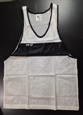 Vintage SUB 4 size M running gym track and field vest white mesh black trim - Image 1 of 4