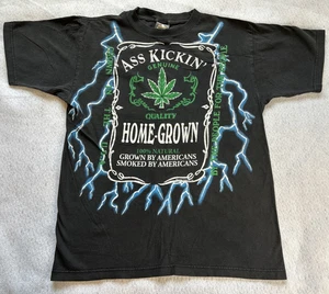 Vintage American Thunder Ass Kickin Home Grown AOP T Shirt Size Large - Picture 1 of 11