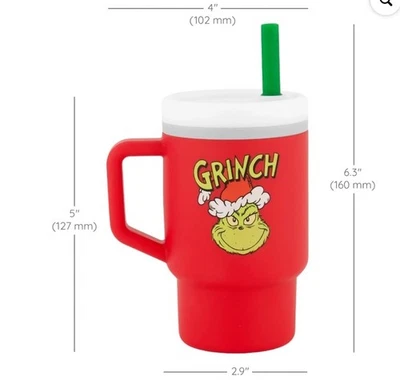 Palha e alça Infantino Grinch Red My 1st Tumbler Training Cup amigável - Imagem 1 de 3