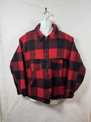 Vintage 70s Woolrich USA Mackinaw Cruiser Wool Hunting Heavy Jacket Mens Sz XL - Image 1 of 4