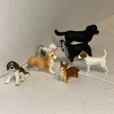 Lote de figuras de plástico realistas Schleich & Safari Ltd Animal Dog E3 Foto 1 de 4