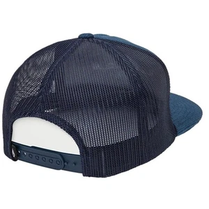 Volcom Men's Drifter Cheese Deep Blue Snapback Hat (DPB) - Picture 1 of 2