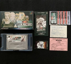 Gun Hazard W/box Instruction Super Famicom SFC Cartridge Tested CIB Japanese  - Picture 1 of 14