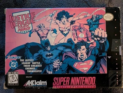Justice League Task Force (Super Nintendo SNES) Box Manual Game - Image 1 of 4