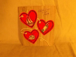 VINTAGE 1955 VALENTINES DAY CARD SON - Picture 1 of 7