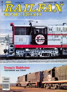 Trona Railway Baldwin Locomotives Don Sims Railfan Railroad 1987 Vtg Mag Cutout - Picture 1 of 1