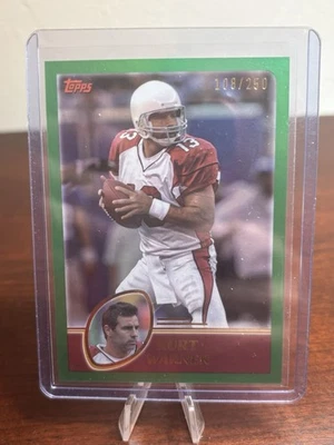 2023 Topps Composite - 2003 Topps Kurt Warner #430 Green Rainbow Foilboard /250 - Image 1 of 2