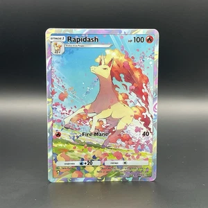 Fan Art TCG Pocket Rapidash Matte Silver Holo Illustration Rare | Genetic Apex - Picture 1 of 3