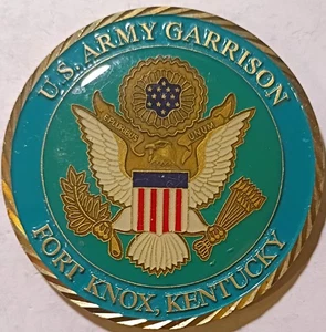 Fort Knox, Kentucky -United States Army Garrison Coin of Excellence - Picture 1 of 2