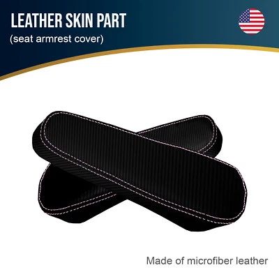 Apoyabrazos de asiento de carbono para Chevrolet Uplander 2005-2009 puntada rosa Foto 1 de 4