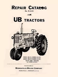 Catálogo manual de piezas Minneapolis Moline UB UBE UBN - Imagen 1 de 1