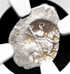 RUSSIA. Ivan IV "The Terrible", 1533-1584. Silver Kopek, Pskov mint, NGC AU55 - Picture 1 of 4