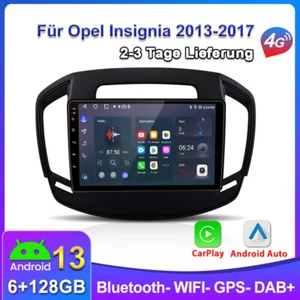 Radio de coche Android 13 Carplay para Opel Insignia 2013-2017 GPS NAVI BT DAB+ 6+128G - Imagen 1 de 14
