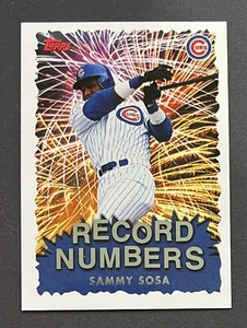 1999 Sammy Sosa Topps Record Numbers Insert #RN5 Chicago Cubs Baseball Card MLB - Picture 1 of 2