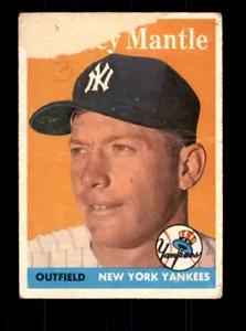 Mickey Mantle 1958 Topps #150 - Imagen 1 de 2