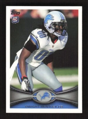 2012 Topps Football Dwight Bentley RC #318 Detroit Lions - Image 1 of 2