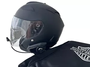 NEW Harley-Davidson Helmet HD-H27 Maywood Matte Black & Sunshade Size S - Picture 1 of 6