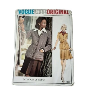 Vogue Paris Original 1011 Sewing Pattern Designer Emanuel Ungaro Uncut Skirt - Picture 1 of 3